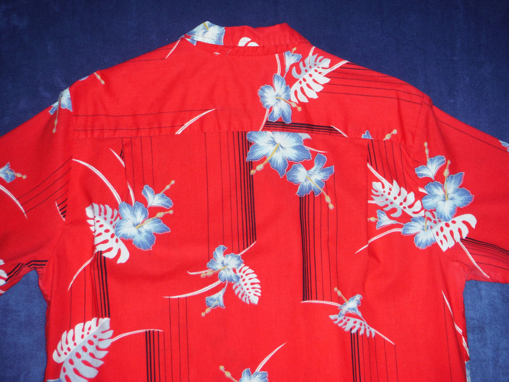 Vintage Malihini Hawaii Shirt Mens Size M Hawaiian Short Sleeve Button
